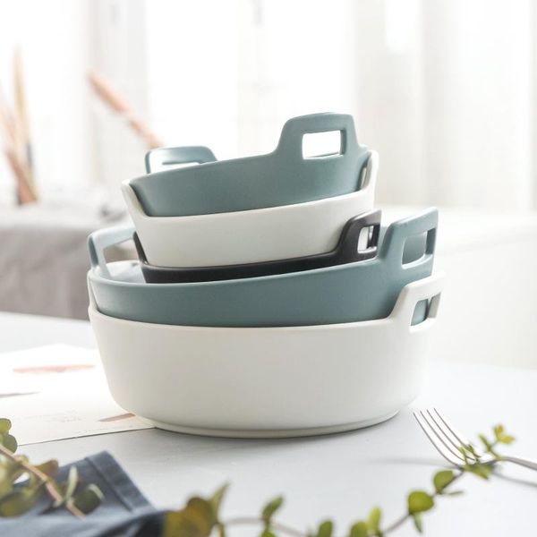 bowls ceramic bowl baking tray serving double-ear drinkware european dessert container rice soup fruit basket 1pcs
bowls ceramic bowl baking tray serving double-ear drinkware european dessert container rice soup fruit basket 1pcs