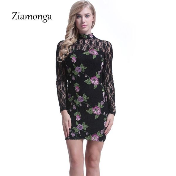 casual dresses fashion women clothing floral lace dress 2021 summer club bandage long sleeve black halter sheath midi bodycon, Black;gray 
casual dresses fashion women clothing floral lace dress 2021 summer club bandage long sleeve black halter sheath midi bodycon, Black;gray