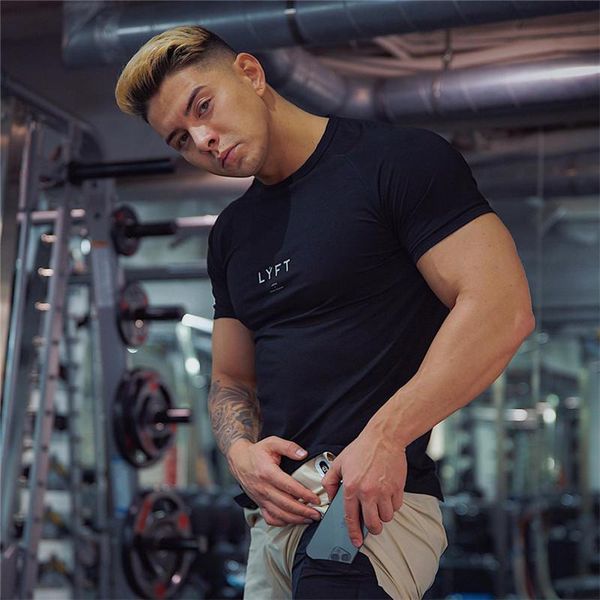 men's t-shirts 2021 summer men gym cotton short sleeve t shirt fitness bodybuilding shirts running fashion male clothing brand tee, White;black
men's t-shirts 2021 summer men gym cotton short sleeve t shirt fitness bodybuilding shirts running fashion male clothing brand tee, White;black
