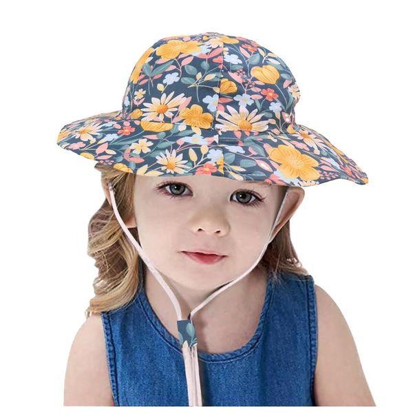 wide brim hats baby boys girls summer sun cute floral print protection cap hat outdoor beach fisherman's t7, Blue;gray
wide brim hats baby boys girls summer sun cute floral print protection cap hat outdoor beach fisherman's t7, Blue;gray