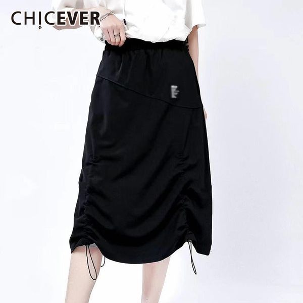 skirts chicever black casual skirt for women high waist a line mid solid minimalist ruched females clothing 2021 fashion summer
skirts chicever black casual skirt for women high waist a line mid solid minimalist ruched females clothing 2021 fashion summer