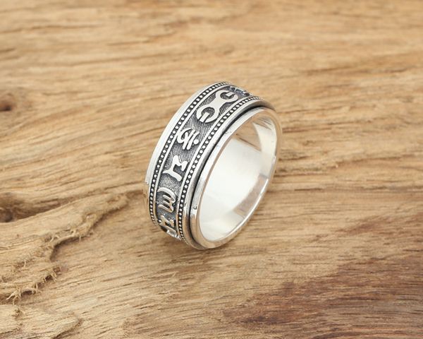 spinning thailand silver ring real 925 sterling silver vintage black ring for men and women jewelry s231
spinning thailand silver ring real 925 sterling silver vintage black ring for men and women jewelry s231
