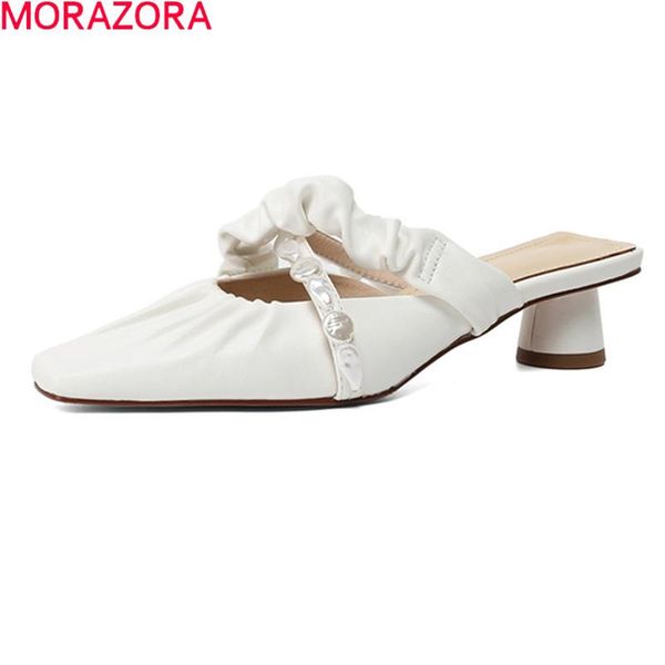 morazora 2021 new arrival women slippers genuine leather ladies mules shoes summer black white color casual single shoes
morazora 2021 new arrival women slippers genuine leather ladies mules shoes summer black white color casual single shoes