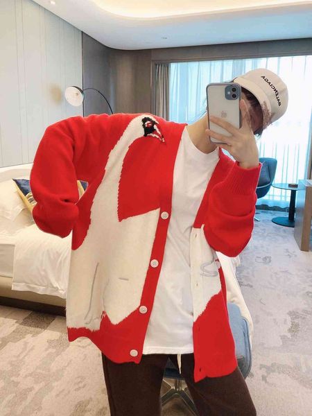 1333 red cardigan sweater winter new wool plush coat women's wear the same style, White
1333 red cardigan sweater winter new wool plush coat women's wear the same style, White