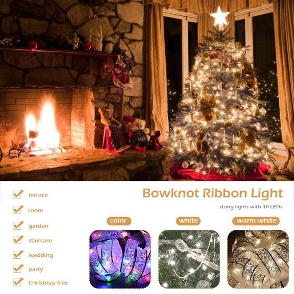strings 4m 40 leds fairy string light waterproof ribbon bows lights for christmas tree garland bedroom decoration battery powered
strings 4m 40 leds fairy string light waterproof ribbon bows lights for christmas tree garland bedroom decoration battery powered