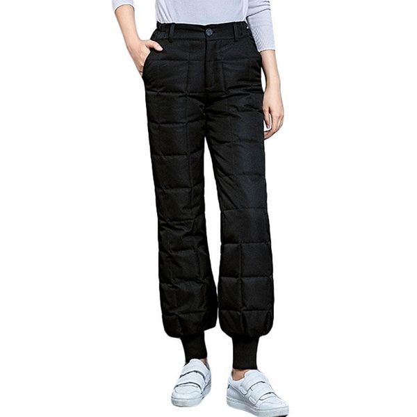 women's pants & capris 2021 fashion women winter down cotton trousers female bloomers loose warm high-waisted long ok998, Black;white
women's pants & capris 2021 fashion women winter down cotton trousers female bloomers loose warm high-waisted long ok998, Black;white