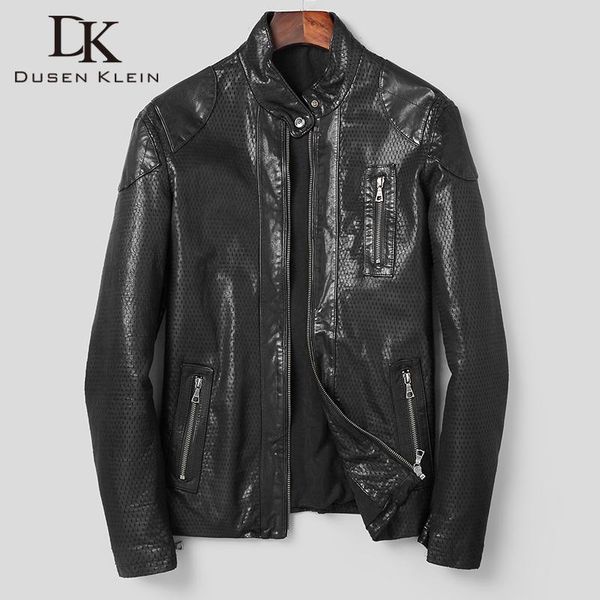men's leather & faux dk natural sheepskin vegetable tannin genuine jackets men autumn slim holes coats, Black
men's leather & faux dk natural sheepskin vegetable tannin genuine jackets men autumn slim holes coats, Black