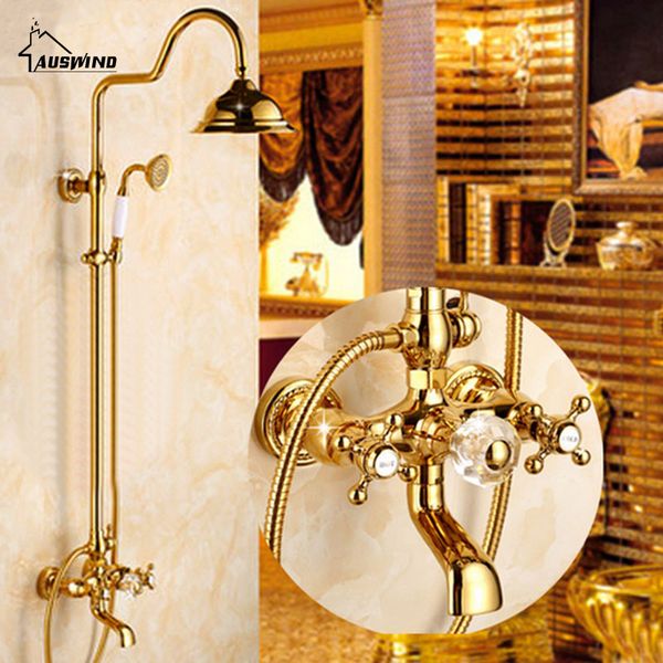 2021 new set brass, golden exposed crystal double handle shower round head assembly bathroom wall hw 7hj7
2021 new set brass, golden exposed crystal double handle shower round head assembly bathroom wall hw 7hj7