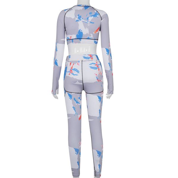 long sleeve 2 piece set vintage print womens set crop leggings pants set fashion streetwear outfits tracksuit, Gray
long sleeve 2 piece set vintage print womens set crop leggings pants set fashion streetwear outfits tracksuit, Gray