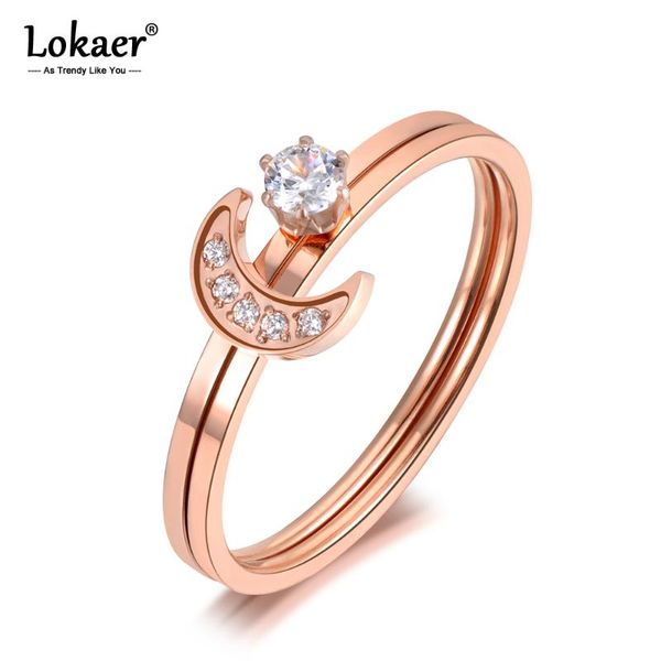 cluster rings lokaer titanium stainless steel cz crystal 2 in 1 moon ring trendy rose gold anniversary jewelry for women girls r19089, Golden;silver
cluster rings lokaer titanium stainless steel cz crystal 2 in 1 moon ring trendy rose gold anniversary jewelry for women girls r19089, Golden;silver