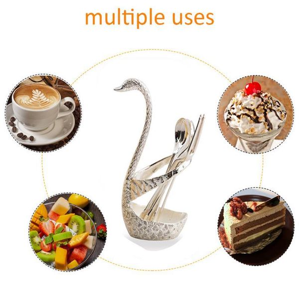 forks creative swan fruit spoon fork holder cygnus base stainless steel salad dessert cake coffee storage tableware
forks creative swan fruit spoon fork holder cygnus base stainless steel salad dessert cake coffee storage tableware
