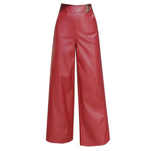 women's pants & capris red womens faux leather high waist straight female black loose wide leg trousers 2021 fashion pu women clothes, Black;white
women's pants & capris red womens faux leather high waist straight female black loose wide leg trousers 2021 fashion pu women clothes, Black;white