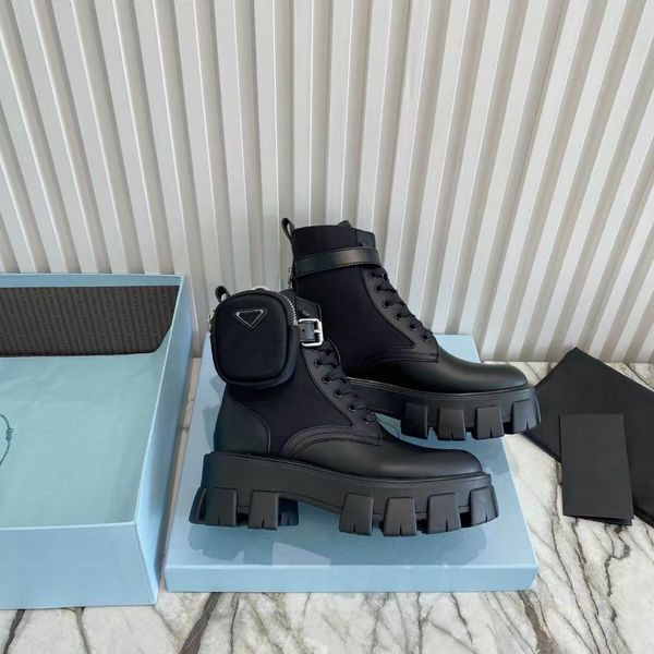 designer luxury boots black brushed leather and nylon monolith boots size 35 -45 booties with original box
designer luxury boots black brushed leather and nylon monolith boots size 35 -45 booties with original box
