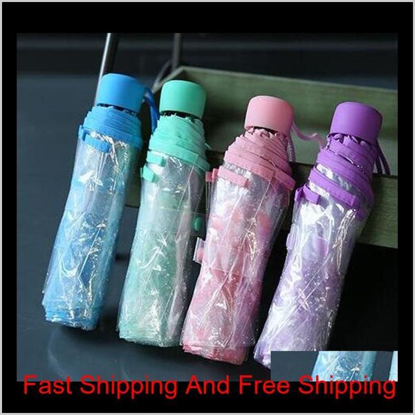 100pcs/lot transparent clear umbrella handle windproof 3 fold umbrella cherry blossom mushroom apollo sakura women qylkzf sweet07
100pcs/lot transparent clear umbrella handle windproof 3 fold umbrella cherry blossom mushroom apollo sakura women qylkzf sweet07