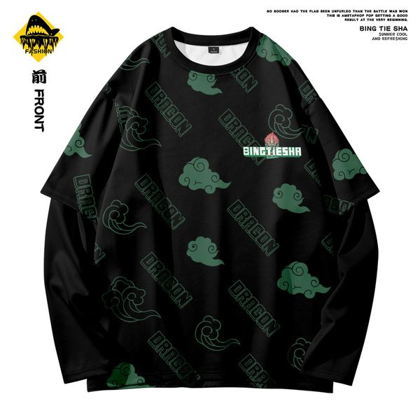 tees guochao qing fake two piece t-shirt brand printing loose sunscreen long sleeve, White
tees guochao qing fake two piece t-shirt brand printing loose sunscreen long sleeve, White