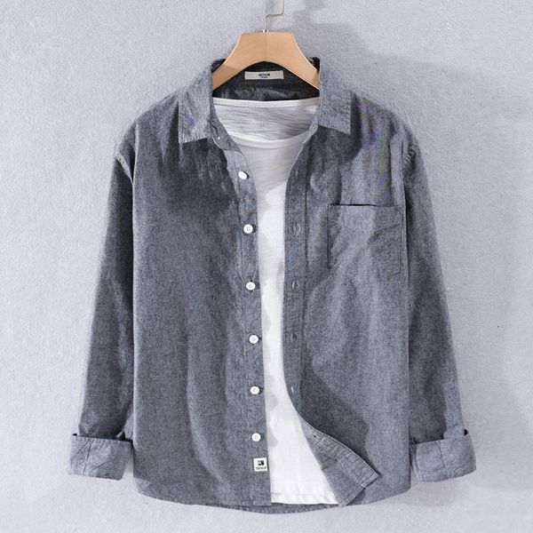 2021 100% long-sleeve cotton, casual gray solid shirts comfortable in the men's shirt stylish overhemd chemise yfiy, Black
2021 100% long-sleeve cotton, casual gray solid shirts comfortable in the men's shirt stylish overhemd chemise yfiy, Black