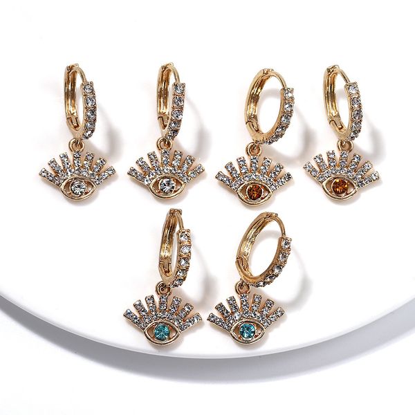 2020 selling personalized eyelashes water drill small new net red fashion creative earrings, Silver
2020 selling personalized eyelashes water drill small new net red fashion creative earrings, Silver