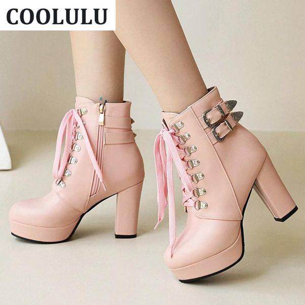 boots coolulu block heel ankle for women lace up high womens platform winter shoes zipper elegant plush size, Black
boots coolulu block heel ankle for women lace up high womens platform winter shoes zipper elegant plush size, Black