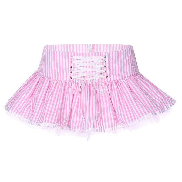 skirts low waist women's striped pleated skirt kawaii sweet mini dance zipper pink lace trim miniskirt girl clothes, Black
skirts low waist women's striped pleated skirt kawaii sweet mini dance zipper pink lace trim miniskirt girl clothes, Black