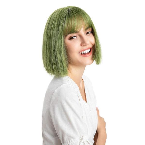 synthetic wigs liangmo short bob wig straight hair green cosplay for women heat resistant fiber daily false himecut, Black
synthetic wigs liangmo short bob wig straight hair green cosplay for women heat resistant fiber daily false himecut, Black