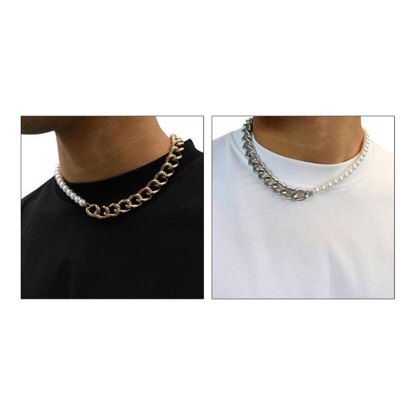 chains chunky miami cuban link chain necklace curb punk gothic hip hop stainless steel jewelry for men women, Silver
chains chunky miami cuban link chain necklace curb punk gothic hip hop stainless steel jewelry for men women, Silver