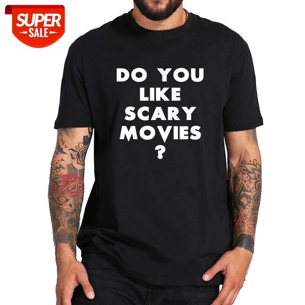 scream ghostface t shirt do you like scary movies t shirt soft o-neck eu size 100% cotton #994s, White;black 
scream ghostface t shirt do you like scary movies t shirt soft o-neck eu size 100% cotton #994s, White;black