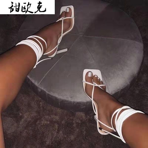 dress shoes 2021 summer women sandals narrow band vintage square toe high heels cross strap thong v shape design, Black
dress shoes 2021 summer women sandals narrow band vintage square toe high heels cross strap thong v shape design, Black