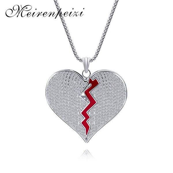 pendant necklaces hip hop men women love broken simple style fashion necklace geometric charm chain jewelry, Silver
pendant necklaces hip hop men women love broken simple style fashion necklace geometric charm chain jewelry, Silver