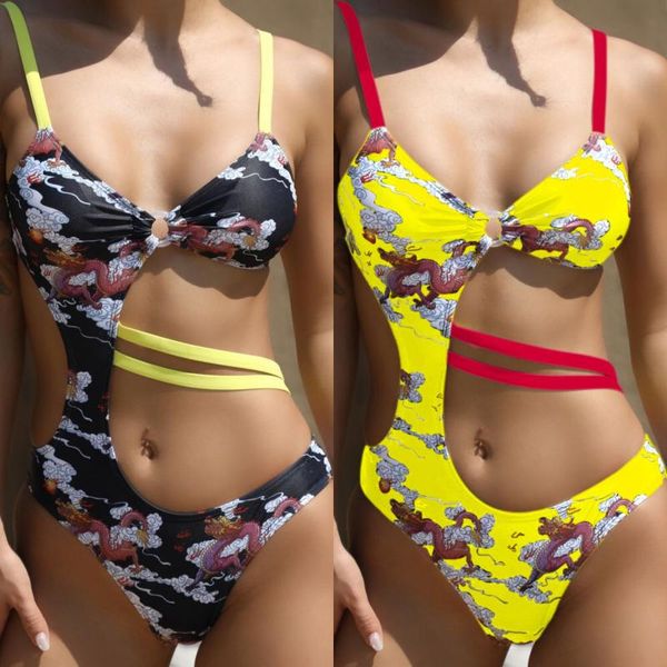 swimwear womens one piece swimsuit push up padded bathing suit cut out black retro print swimming suit for women
swimwear womens one piece swimsuit push up padded bathing suit cut out black retro print swimming suit for women