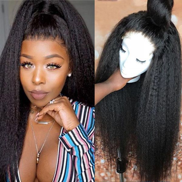 lace wigs human hair kinky straight 13x4 frontal for women front wig brazilian non-remy natural mayfair, Black;brown
lace wigs human hair kinky straight 13x4 frontal for women front wig brazilian non-remy natural mayfair, Black;brown