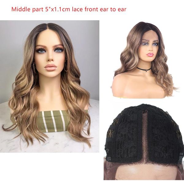 synthetic wigs ombre light brown color white women middle part lace front body wave 20 inches heat resistant fiber wig for party wear, Black
synthetic wigs ombre light brown color white women middle part lace front body wave 20 inches heat resistant fiber wig for party wear, Black
