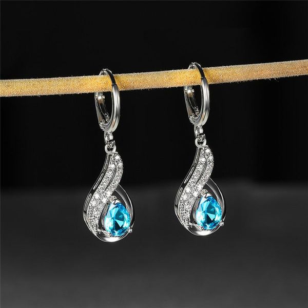 hoop & huggie luxury female blue red crystal earring classic silver color wedding earrings fashion geometry zircon for women, Golden;silver
hoop & huggie luxury female blue red crystal earring classic silver color wedding earrings fashion geometry zircon for women, Golden;silver