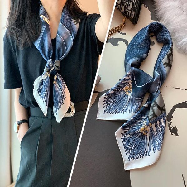 scarves 100% silk scarf shawl tassels print fashion wraps for women square foulard 35", Blue;gray
scarves 100% silk scarf shawl tassels print fashion wraps for women square foulard 35", Blue;gray