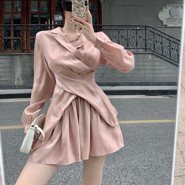 women's tracksuits autumn two piece set women outfits thin criss-cross long sleeve shirt and high waist shorts sets casual ensemble fem, Gray
women's tracksuits autumn two piece set women outfits thin criss-cross long sleeve shirt and high waist shorts sets casual ensemble fem, Gray