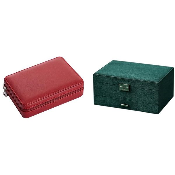 jewelry pouches, bags box organizer leather large red with 3-layers green stud lock, Pink;blue
jewelry pouches, bags box organizer leather large red with 3-layers green stud lock, Pink;blue