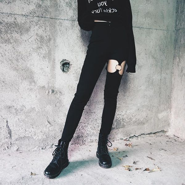 women's pants & capris skinny pencil women big broken hole leggings high waist stretchy trousers female streetwear bottoms autumn winte, Black;white
women's pants & capris skinny pencil women big broken hole leggings high waist stretchy trousers female streetwear bottoms autumn winte, Black;white