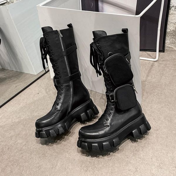 boots gorgeous women 2021 trendy leather pocket motorcycle knight chunky sole platform military shoes, Black
boots gorgeous women 2021 trendy leather pocket motorcycle knight chunky sole platform military shoes, Black