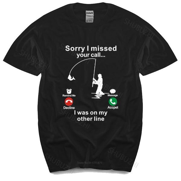 men's t-shirts cotton tshirt mens summer sorry i missed your call fishing funny men women t shirt man brand t-shirt bigger size, White;black
men's t-shirts cotton tshirt mens summer sorry i missed your call fishing funny men women t shirt man brand t-shirt bigger size, White;black