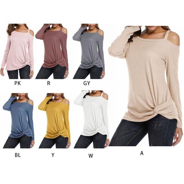 women's t-shirt womens cold shoulder long sleeve shirt casual loose waffle twist knot tunic, White
women's t-shirt womens cold shoulder long sleeve shirt casual loose waffle twist knot tunic, White