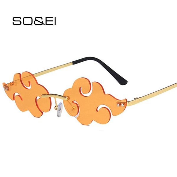 sunglasses so&ei fashion rimless cloud shape women vintage candy color eyewear men cat eye blue purple sun glasses shades uv400, White;black
sunglasses so&ei fashion rimless cloud shape women vintage candy color eyewear men cat eye blue purple sun glasses shades uv400, White;black