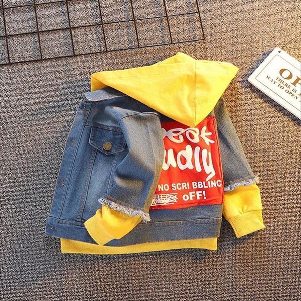 boy girl denim jackets kids jeans coat children splice outerwear clothing spring autumn boy hooded sport clothes for 1-4t kids, Black
boy girl denim jackets kids jeans coat children splice outerwear clothing spring autumn boy hooded sport clothes for 1-4t kids, Black