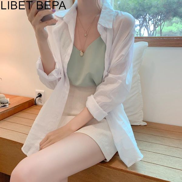 new 2021 summer autumn women's blouses casual fashionable single breasted shirts pockets loose minimalist white wild bl2009
new 2021 summer autumn women's blouses casual fashionable single breasted shirts pockets loose minimalist white wild bl2009