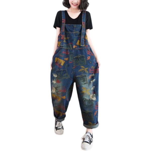 women's jeans vintage retro hippie boho gypsy casual jumpsuit loose baggy denim ripped overalls cargo pants women srping capril trouser, Blue
women's jeans vintage retro hippie boho gypsy casual jumpsuit loose baggy denim ripped overalls cargo pants women srping capril trouser, Blue