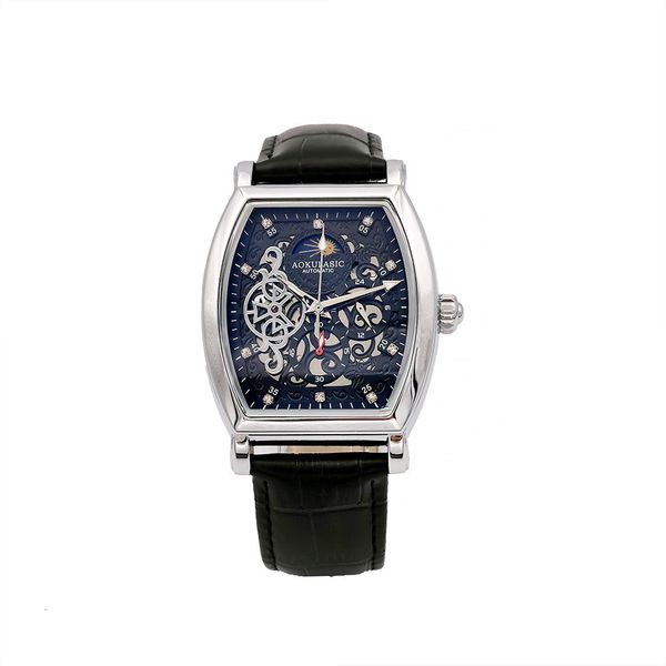 2021 aokulasic tag watches men automatic mechanical man hollow cut 46mm waterproof luxury moon business, Slivery;brown
2021 aokulasic tag watches men automatic mechanical man hollow cut 46mm waterproof luxury moon business, Slivery;brown
