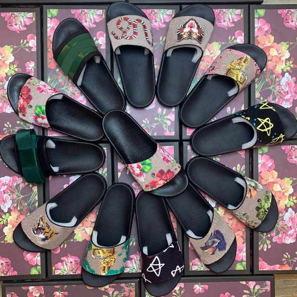2021 new men women sandals shoes slippers print slide summer wide flat lady slipper with box dust bag 35--48, Black
2021 new men women sandals shoes slippers print slide summer wide flat lady slipper with box dust bag 35--48, Black