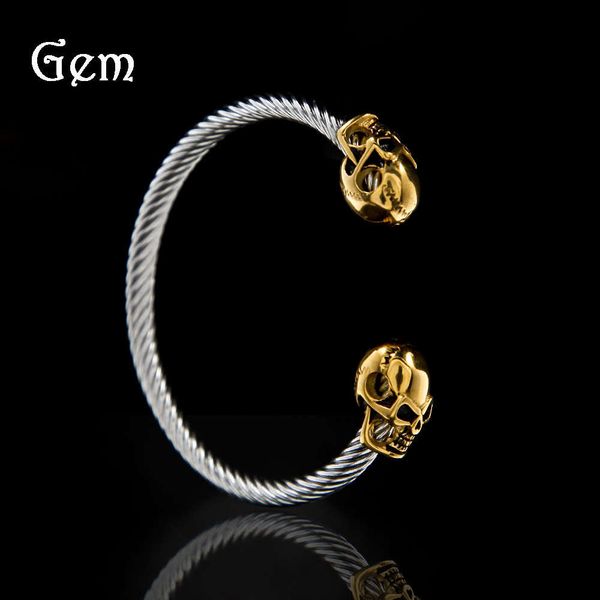 hip hop cool skull bracelet hiphop exquisite stainless steel bracelet men's and women's fashion accessories, Silver
hip hop cool skull bracelet hiphop exquisite stainless steel bracelet men's and women's fashion accessories, Silver