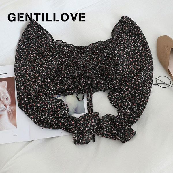 gentillve elegant floral pring off shoulder ruffled ruched short blouse cropped women summer boho beach blouses blusas, White
gentillve elegant floral pring off shoulder ruffled ruched short blouse cropped women summer boho beach blouses blusas, White
