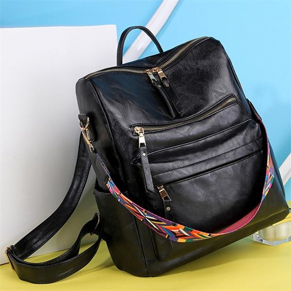 retro large backpack women pu leather rucksack women's knapsack travel backpacks shoulder school bags mochila backpack schoolbag 210303
retro large backpack women pu leather rucksack women's knapsack travel backpacks shoulder school bags mochila backpack schoolbag 210303