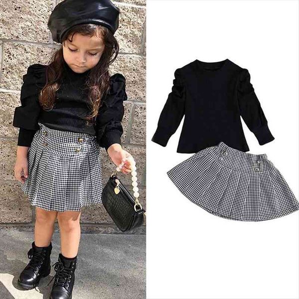 1 7y fashion infant baby girls clothes sets 2pcs ruffles long sleeve knit solid sweater plaid a line skirts, White
1 7y fashion infant baby girls clothes sets 2pcs ruffles long sleeve knit solid sweater plaid a line skirts, White