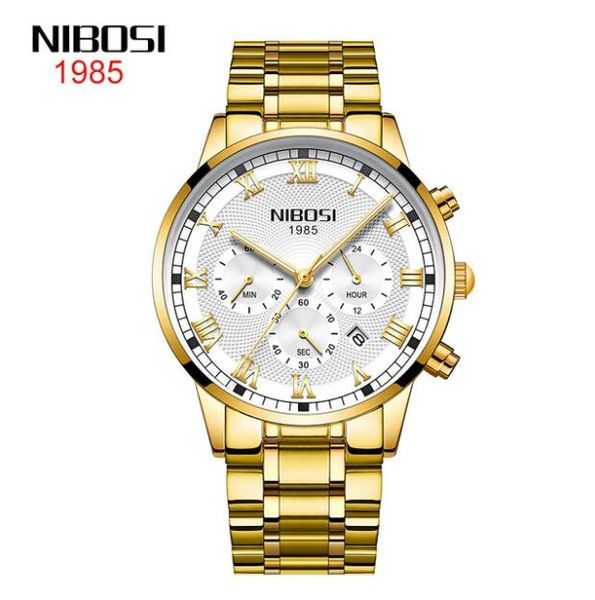 10 style new nibosi fine steel case steel band watch multifunctional waterproof quartz three-eye six-needle luminous men's business wat, Slivery;brown
10 style new nibosi fine steel case steel band watch multifunctional waterproof quartz three-eye six-needle luminous men's business wat, Slivery;brown